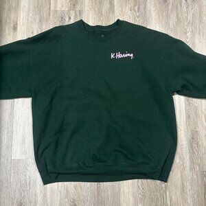Women's Green and Black Sweatshirt